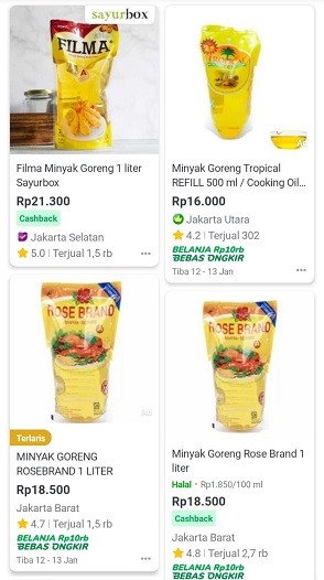Kemendag Sebut Minyak Goreng Subsisdi Tersedia di e-Commerce, Ternyata Harganya di Atas Rp14.000