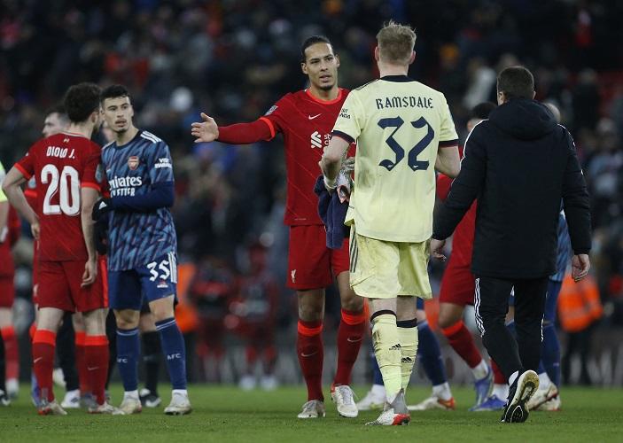 Hasil Liverpool Vs Arsenal: Lawan 10 Pemain Gunners, The Reds Tak Bisa Menang