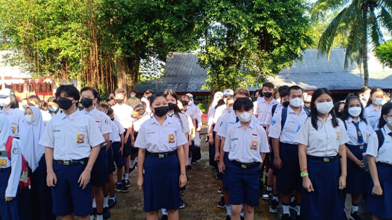 Sekolah di Bitung Lakukan PTM 100 Persen