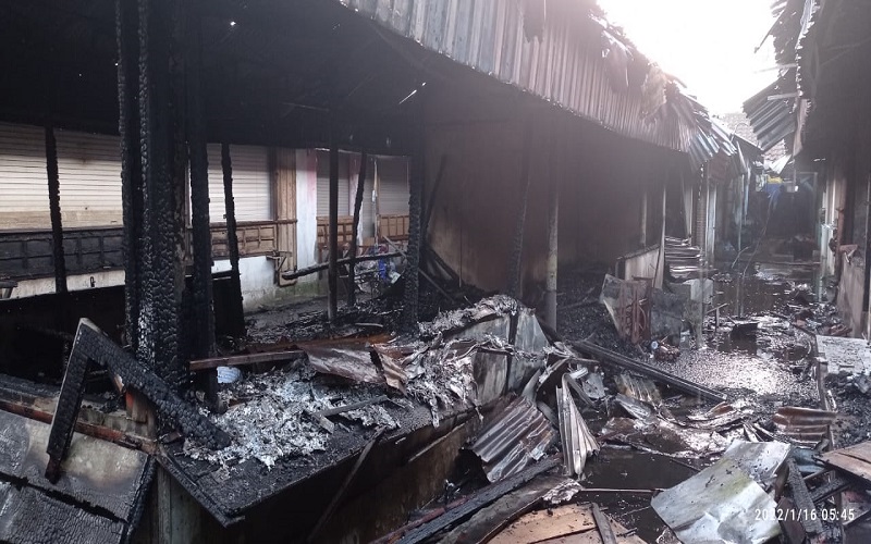 Update Kebakaran Pasar Bululawang Malang: 51 Kios Hangus