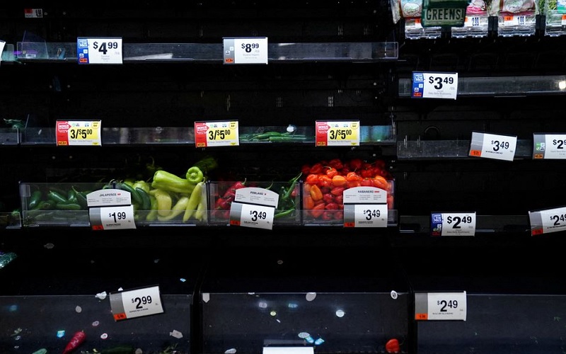 Sejumlah Supermarket di AS Kekurangan Bahan Makanan, Ini Penyebabnya