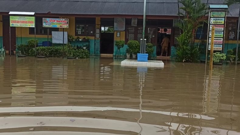 Intensitas Hujan Tinggi, Pangkalpinang Kembali Dikepung Banjir