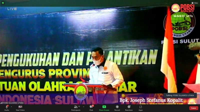 Hary Tanoesoedibjo Lantik Pengprov POBSI Sulut: Pembinaan Usia Dini Cetak Atlet Berprestasi Internasional