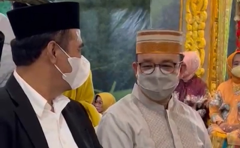 Potret Keakraban Anies Baswedan dan Amran Sulaiman di Acara Nurdin Halid