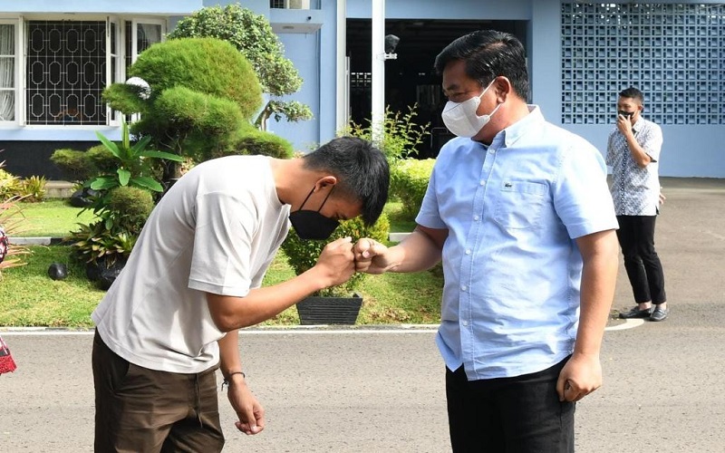 Komandan Lapangan Mandalika Terima Tamu Spesial Pembalap Moto3 GP asal Magetan