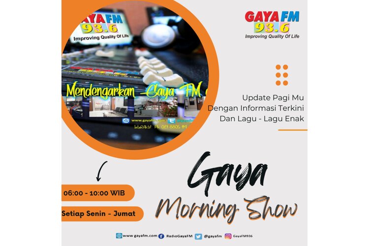 Awali Pagimu dengan Gaya Morning Show, Hanya di Radio Gaya FM Bekasi!