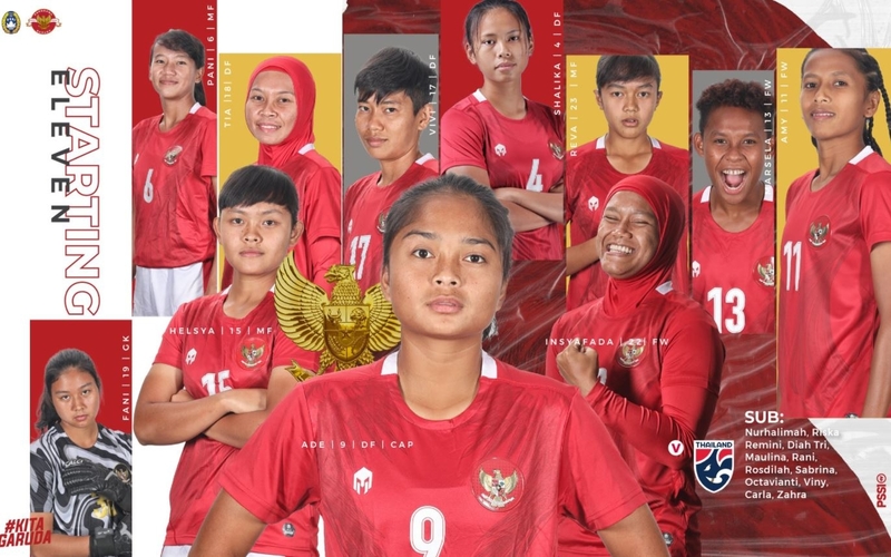 Link Live Streaming Piala Asia Wanita 2022 di RCTI+: Timnas Putri Indonesia Vs Filipina