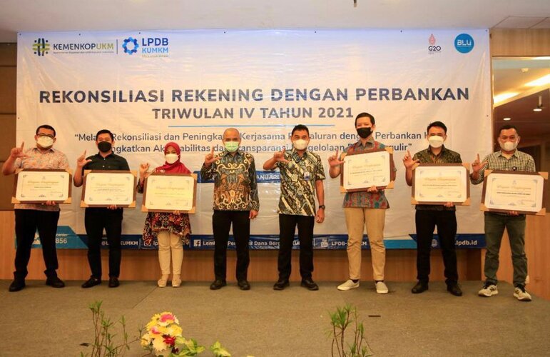 LPDB KUMKM Gelar Rekonsiliasi Data Rekening Triwulan IV 2021