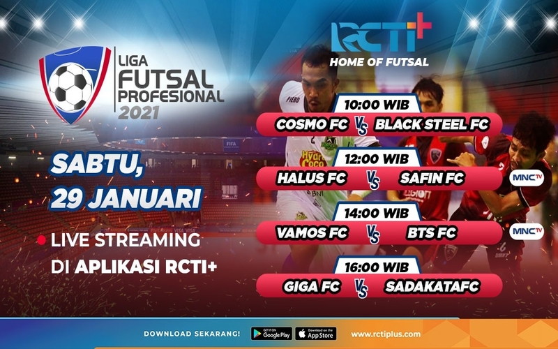 Link Live Streaming Liga Futsal Profesional Hari Ini: Ada Cosmo FC Vs Black Steel