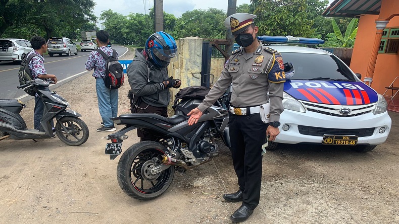 Polda Jabar Razia 2.412 Kendaraan Berknalpot Bising