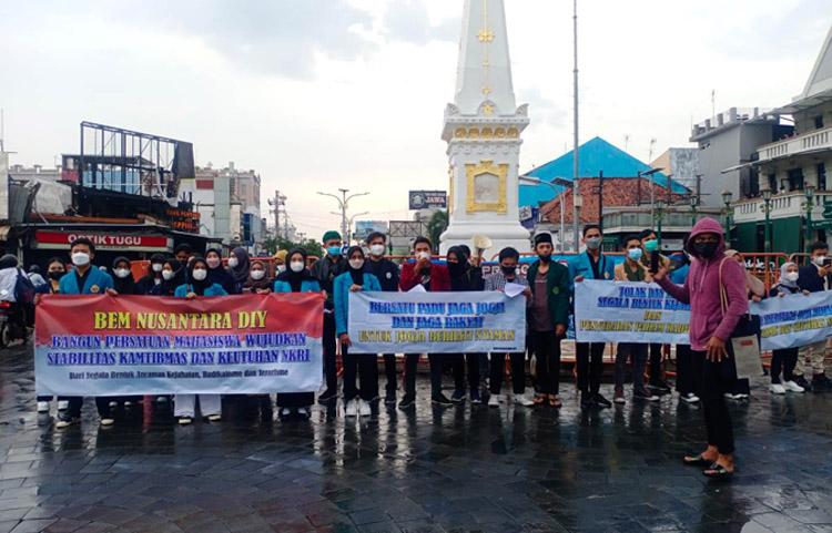 Turun ke Jalan, BEM Nusantara DIY Tolak Radikalisme dan Kejahatan Jalanan