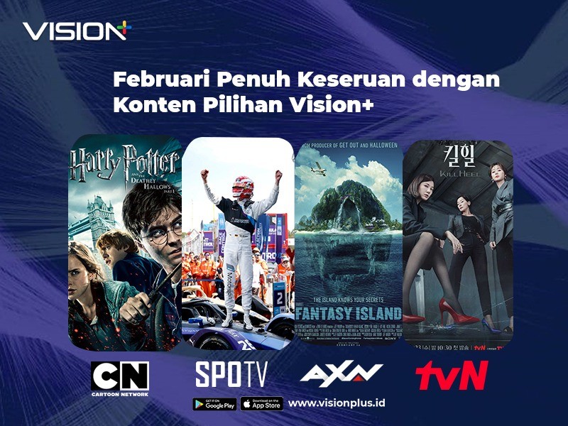 Februari Seru Bersama Vision+, Ada Harry Potter and The Deathly Hallows hingga Kill Heel