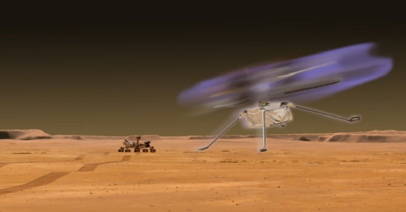 Penerbangan Helikopter Mars di Masa Depan Bisa Bikin Udara Bersinar Biru, Ini Alasannya