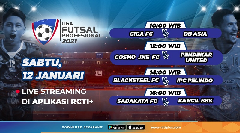 Link Live Streaming Liga Futsal Profesional Hari Ini: Ada Big Match! Blacksteel Vs IPC Pelindo