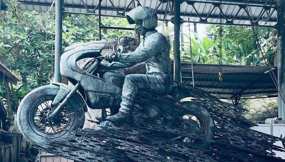 Patung Jokowi Naik Motor Akan Dipasang di Gerbang Sirkuit Mandalika, Begini Penampakannya 