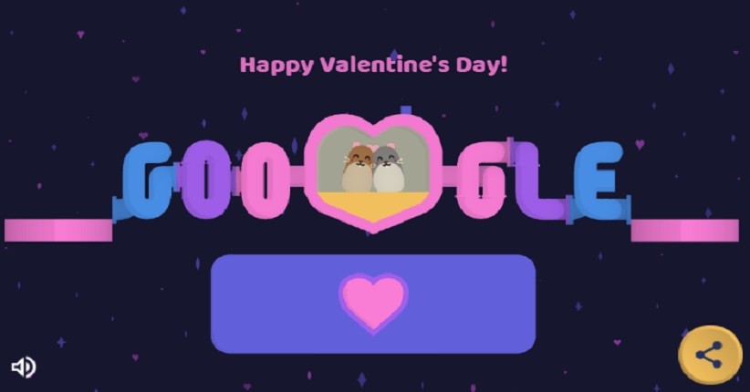 Rayakan Hari Valentine, Google Doodle Tampilkan Game Interaktif 