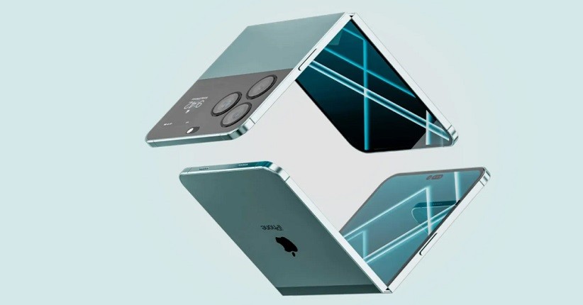 Bocoran Konsep iPhone Layar Lipat, Mirip Galaxy Z Flip