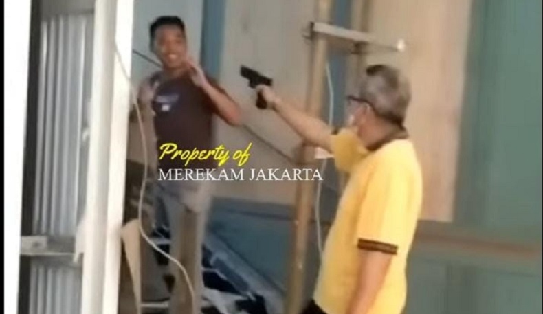 Pria Todongkan Pistol ke Kuli Bangunan Ditangkap
