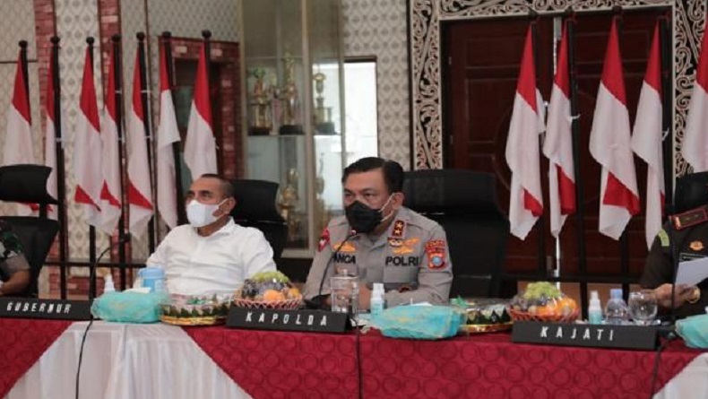 Kasus Covid-19 Meningkat, Kapolda Sumut Gelar Rapat Lintas Sektoral 