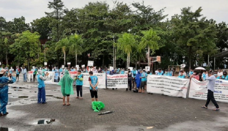Ratusan Imigran Afganistan Gelar Demo di Tanjungpinang Minta Dipindah ke Negara Lain