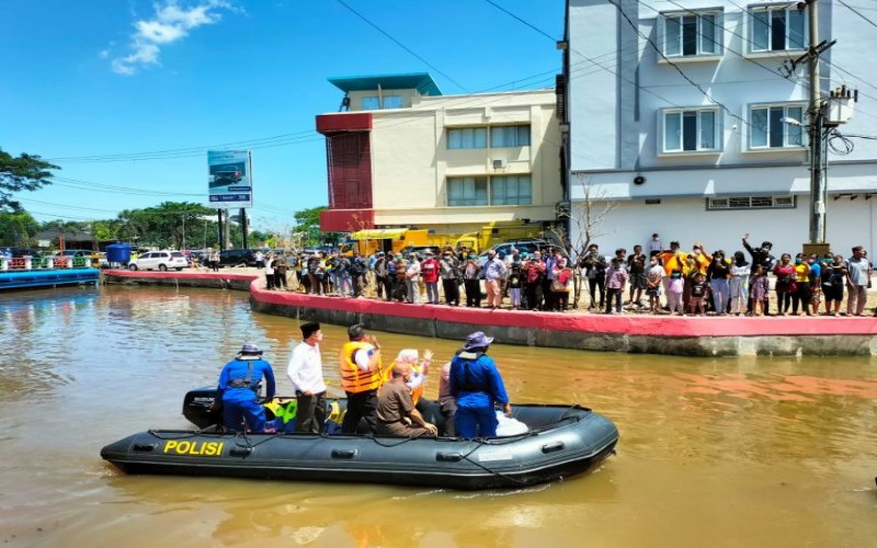 Pemkot Palembang Kembali Gelar Acara di Sungai, Pengunjung Tidak Jaga Jarak