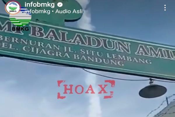 Viral Omicron Disebar Lewat Chemtrail di Udara, BMKG: Itu Hoaks!