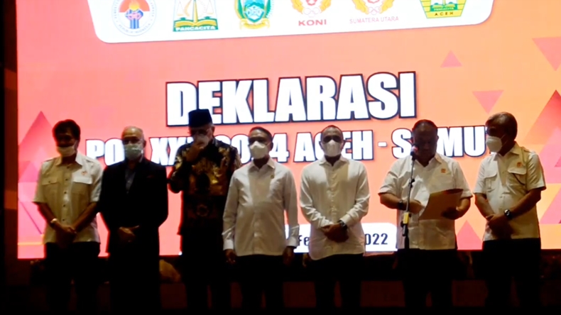Menpora, Gubernur Aceh dan Sumut Deklarasi PON XXI