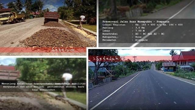 Rampung Dikerjakan, Jalan Alternatif Bone-Wajo Sudah Bisa Dinikmati Masyarakat
