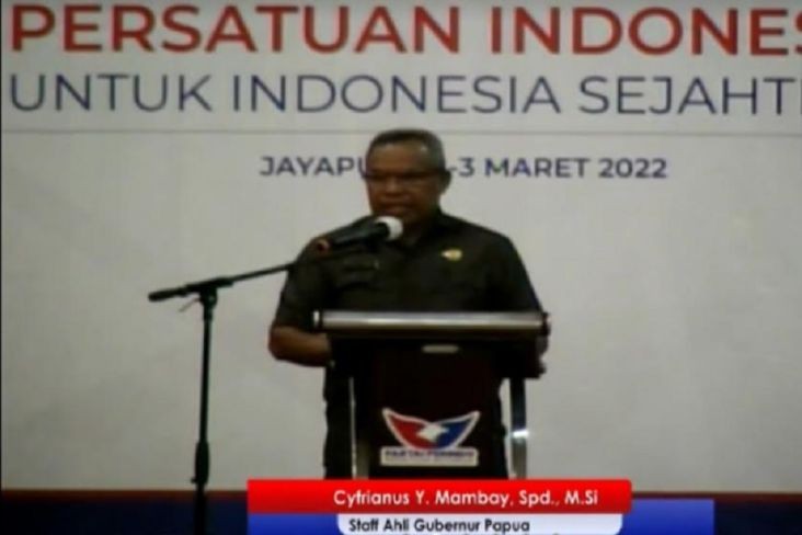 Rakerwil Partai Perindo Papua, Pemprov Harap Bisa Bawa Kemajuan dan Kesejahteraan