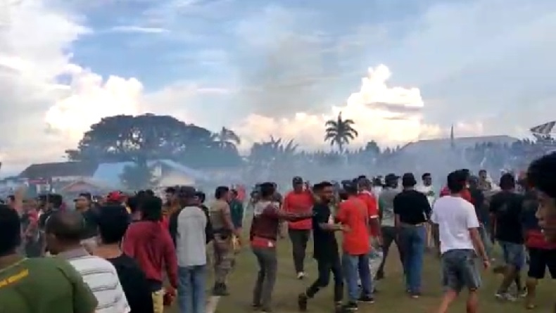 Turnamen Sepak Bola di Tidore Ricuh, 2 Kelompok Warga Bentrok