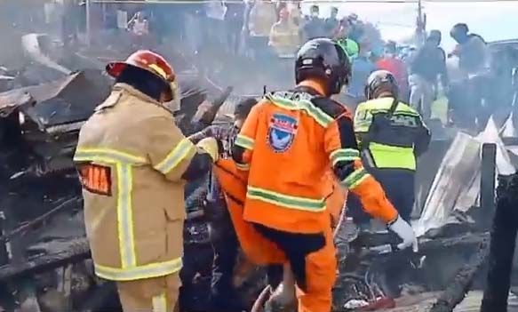 Jasad Korban Kebakaran Ruko di Balikpapan Ditemukan di Reruntuhan Bangunan