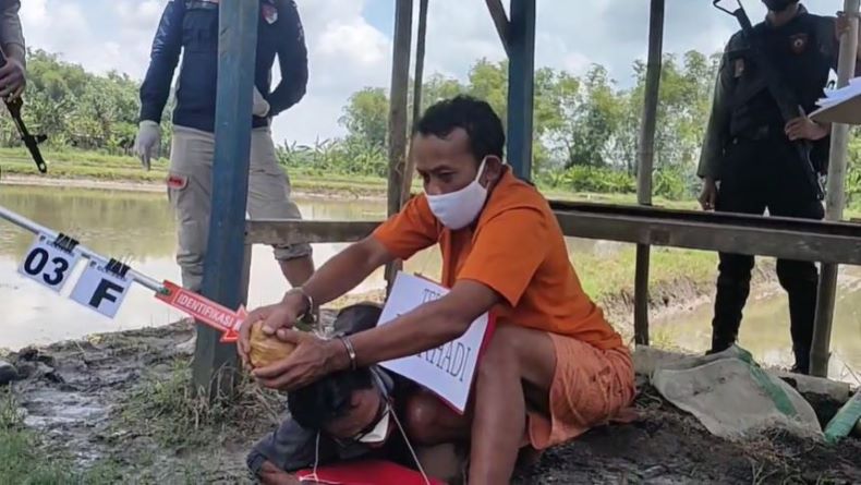 Polres Blora Gelar Rekonstruksi Kasus Pembunuhan di Cepu