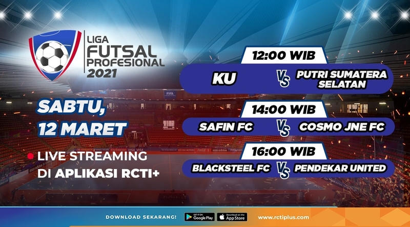 Link Live Streaming Liga Futsal Profesional Hari Ini: Big Match! Black Steel Vs Pendekar United