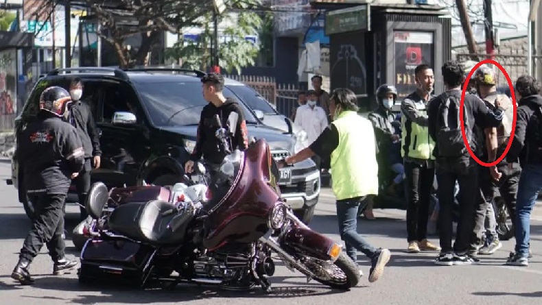 Arogan, Pengendara Moge Harley Davidson Aniaya dan Ancam Warga Bandung