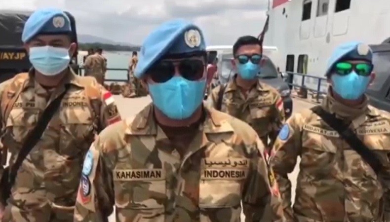 Akhiri Tugas di Lebanon, 30 Prajurit Kompi Senapan Yonif 141/AJYP Kembali ke Barak
