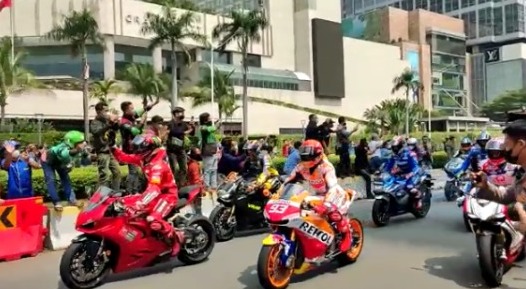 Sedih Tak Ikut Parade Bareng Marc Marquez, Jokowi: Jadi Saya Lemes Gitu