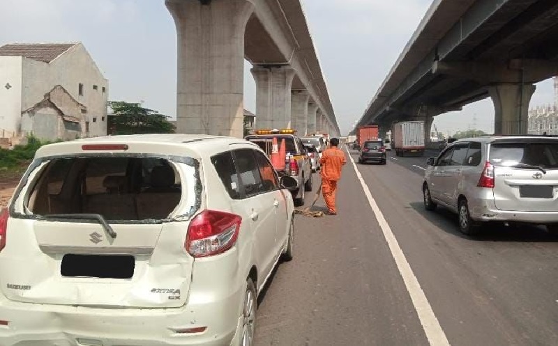 Tabrakan Beruntun di Tol Japek Arah Jakarta, Polisi: Kurang Antisipasi Jaga Jarak