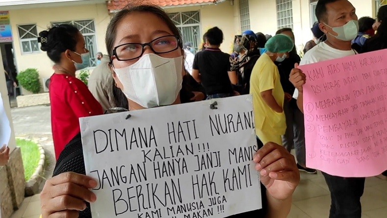 Gaji Belum Dibayar, Ratusan Tenaga Medis RSHI Demo 