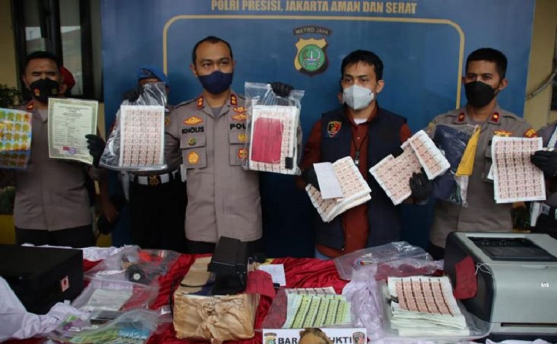 Sindikat Jual Beli Meterai Palsu Dibongkar Polres Pelabuhan Tanjung Priok, Rugikan Negara Rp762 Juta