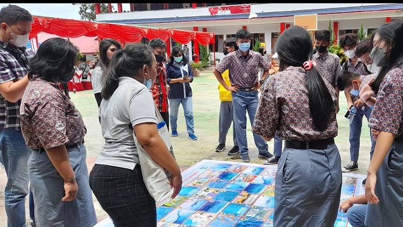 DLH Sulut Beri Edukasi Pengelolaan Sampah di SMA Negeri 1 Airmadidi