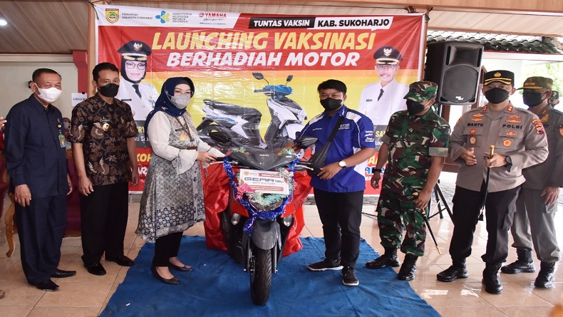 Tarik Minat Masyarakat, Vaksinasi Covid-19 di Sukoharjo Berhadiah Motor 