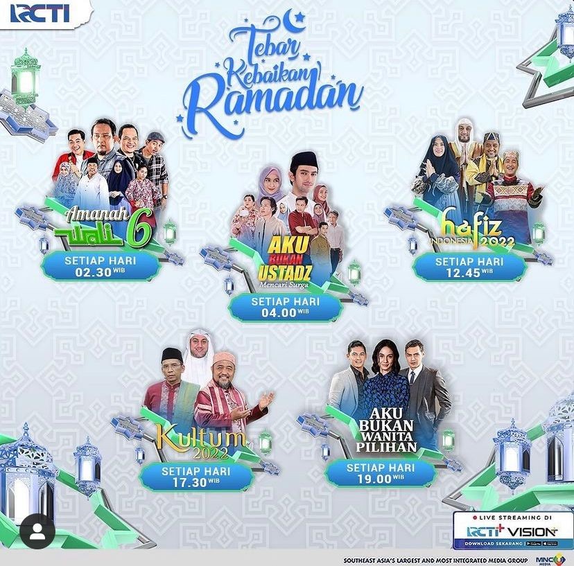 RCTI Siap Menemani Bulan Ramadan dengan Program Unggulan dari Amanah Wali 6 hingga Aku Bukan Ustadz!