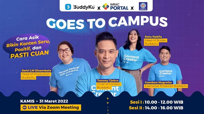 BuddyKu Goes To Campus BSI:  Content Creator Tak Lagi Terbatas Format Tradisional
