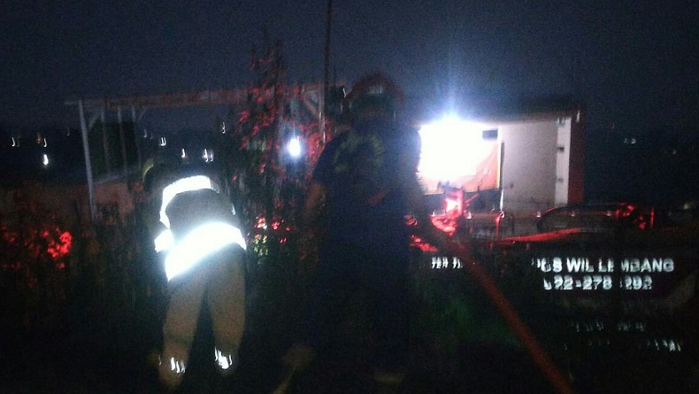 Gudang Alat Bor di Perum TSM Parongpong KBB Terbakar, Api Diduga dari Tungku