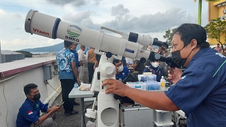 Cuaca Mendung, Posisi Hilal di Manado Masih di Bawah 2 Derajat