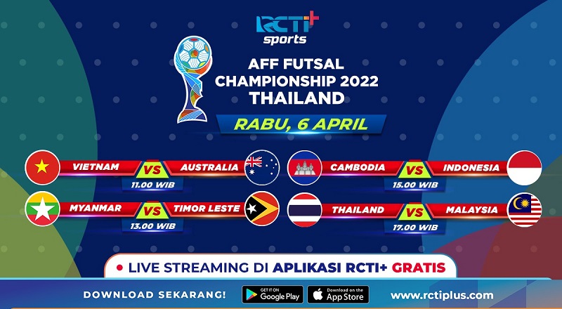 Link Live Streaming Piala AFF Futsal 2022 Hari Ini: Thailand Vs Malaysia