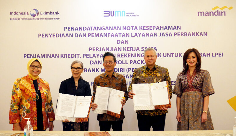 Bank Mandiri dan LPEI Perluas Kerja Sama Layanan Keuangan