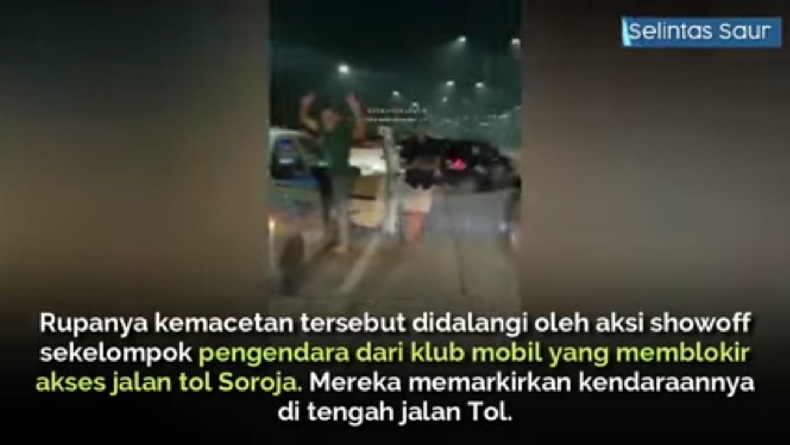 Anggota Klub Mobil Showoff dan Blokade Tol Soroja Bandung, Polisi: 1 Pelaku Ditilang