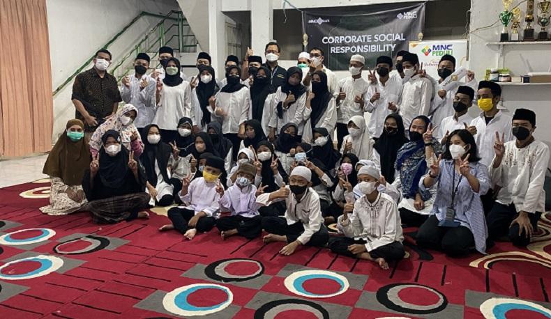 Puluhan Anak Yatim Bersyukur Dapat Sembako-Bukber Bareng MNC Peduli dan MNC Bank