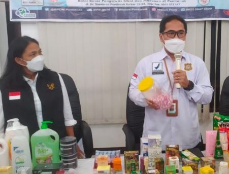 BBPOM Pontianak Sita 11.393 Obat dan Makanan Ilegal